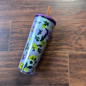 Starbucks 2021 Pansy Purple Floral Venti Tumbler